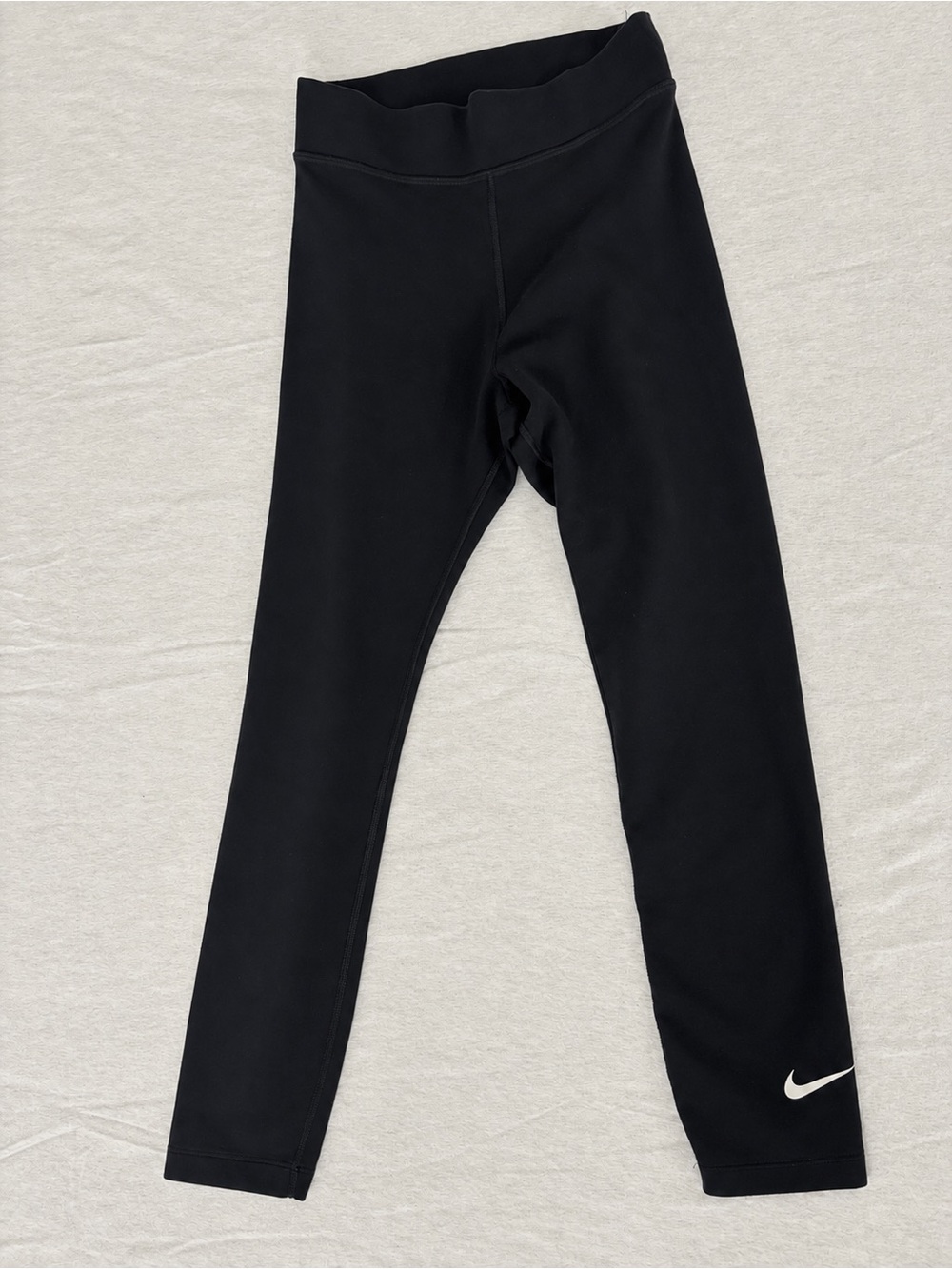 Nike Black Leggings with White Swoosh